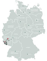 Deutschlandkarte Saarland Losheim